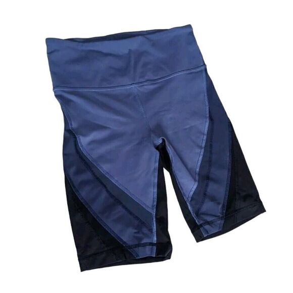 Lululemon Colour Me Ombre Bike Short Blue 9" Yoga Women's 6 - Picture 1 of 6